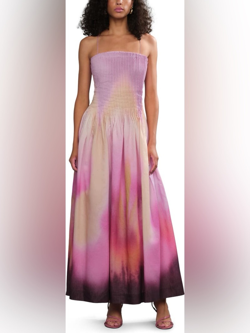 AMUR Grecia Pleated Sleeveless Maxi Dress 2026SS NWOT - Picture 8 of 8